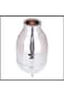 WDA Thermal Glass Vacuum Bottle, Double-Wall Design, Silver Chrome Finish