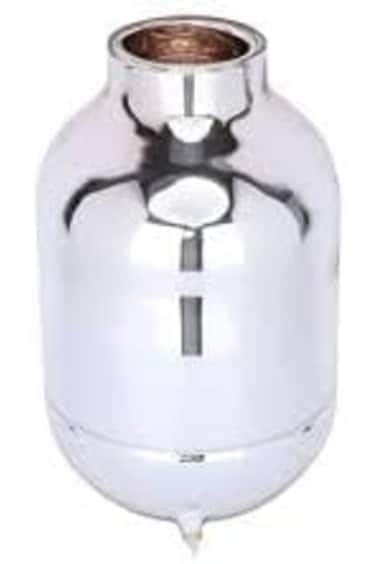 WDA Thermal Glass Vacuum Bottle, Double-Wall Design, Silver Chrome Finish