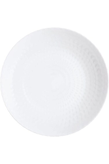 Luminarc Pampille Dishwasher and Microwave Safe Tempered Glass Soup Plate White 20cm Q4656