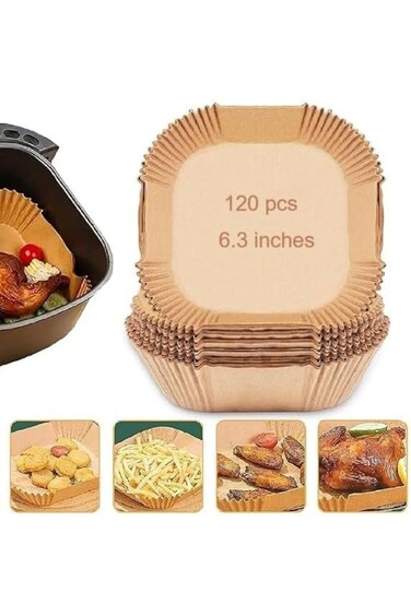 Air Fryer Paper Liner Square Shape Disposable Non-Stick Air Fryer Parchment Paper Oil Proof Water P