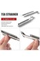 Stainless Steel Tea Strainers for Fine Loose Tea Diffuser, Long-Handle Tea Filter Premium Tea Infus