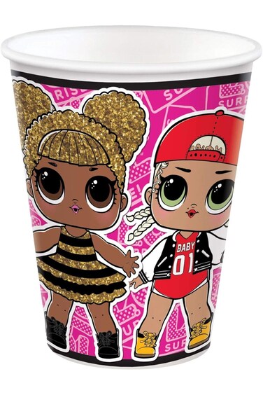 Amscan Lol Surprise Disposable Paper Cups, 9Oz.- 8 Pcs., Multicolor