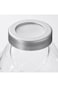 Glass Storage Jar with Aluminium Lid, 1.8 L Capacity