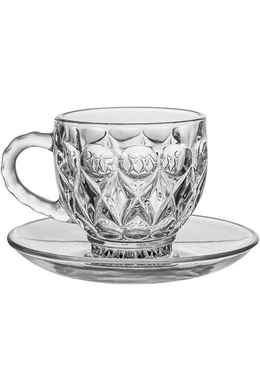 طقم فنجان شاي وصحن