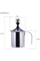 Manual Milk Frother Container Double Layer Handheld Milk Frothing Pitchers Cappuccions Coffee Latte