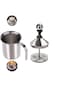 Manual Milk Frother Container Double Layer Handheld Milk Frothing Pitchers Cappuccions Coffee Latte