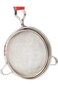 RAJ JUICE STRAINER WITH RED GRIP HANDLE, 13.5 CM, SILVER, RBJS05, Tea Strainer, Juice Strainer, Lim