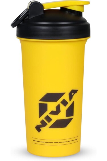 Nivia Street Sports Shaker fro Men &amp; Women (Yellow, Capacity - 750 ml)   Material - Plastic   For S