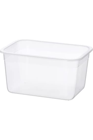 Plastic Food Storage Container, Rectangular, 2.0 Litre