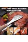 Tazweeq Stainless Steel Kitchen Tongs, 9 Inch Cooking Tongs, Heavy Duty Serving Food Tongs for Fryi