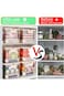 Food Airtight Storage Container Organizer Bin with Snap Locking lid, Kitchen Clear Platic Meal Prep