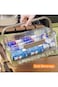 Food Airtight Storage Container Organizer Bin with Snap Locking lid, Kitchen Clear Platic Meal Prep