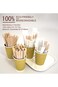 200 Pcs Disposable Wooden Coffee Stirrers Set, Individually Wrapped Bamboo Coffee Stirrers, Disposa