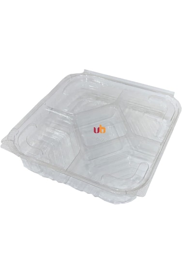 حاويات بلاستيكية لتخزين الطعام مكونة من 5 أقسام مع غطاء من البولي بروبيلين (10 قطع)