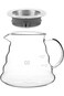 Proxima Direct V60 Glass Coffee Server 600ML(20oz), Clear Coffee Drip Coffee Carafe Pour Over Coffe