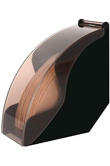 Manual Coffee Filter Paper Holder with Lid V60 Metal Cone Shape with Box Countertop Paper Dispenser