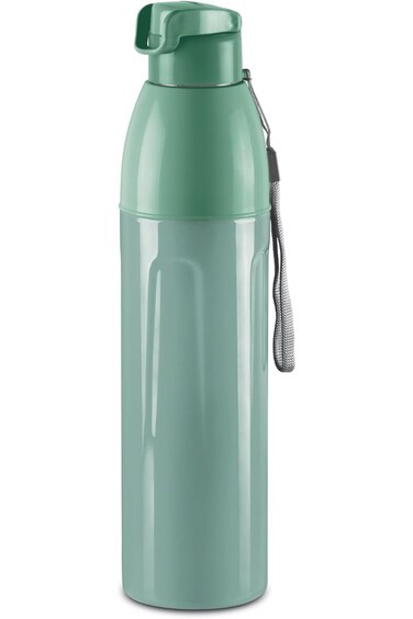 زجاجة مياه ميلتون كول كونفكس ١١٠٠ المعزولة داخليًا للحيوانات الأليفة، سعة ٩٠٠ مل، لون أخضر فاتح   سهلة الحمل   ليا