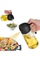 U HOOME Oil Dispenser Bottle for Kitchen, 2 in 1 Olive Oil Dispenser and Oil Sprayer, 16oz/470ml Gl
