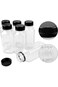 FUFU 12pcs 8oz Plastic Juice Bottles with Caps, Empty Clear Plastic Bottles Bulk with Black Tamper