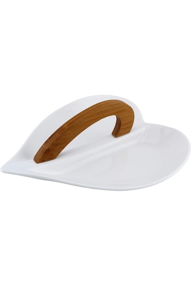 Shallow porcelain,white - serving plates &amp; stands