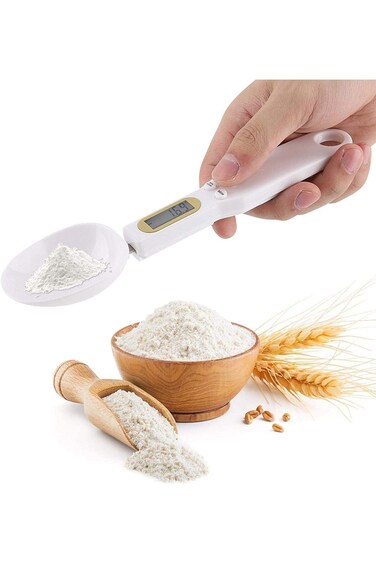 ميزان طعام رقمي بملعقات، 500 جرام/0.1 جرام، ميزان إلكتروني رقمي بملعقات قياس للمطبخ، أ