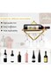 AXIYIBZI Metal Wall Mounted Wine Holder, Upgrade Collapsible Wall Hanging Red Wine Racks Organizer