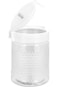 Royalford Crystalia Round Canister 1200ML - Portable &amp; Stackable Design   Transparent Body With Tig