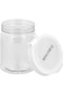 Royalford Crystalia Round Canister 1200ML - Portable &amp; Stackable Design   Transparent Body With Tig