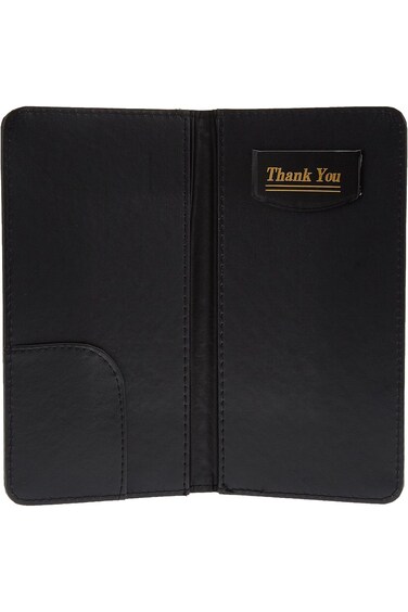 Shallow Elegant Leather Bill Folder For Restaurant-11 * 23Cm