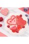 Heart Cookie Cutter Set - 5 Piece - 4.57" 3.86" 2.95" 1.97&rdquo; 1.38" - Heart Shaped Cookie Cutters Fon
