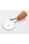 Stainless Pizza Cutter with Wood Handle (small)