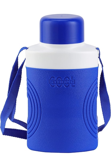 Royalford 1.2 L Cool Strong Water Bottle- RF11344 Premium Plastic Bottle with Attached Belt Sturdy,