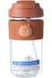 Three Bears Series Plastic Water Bottle with Straw and Lid 650ml - Shahab