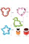 Tazweeq Sandwich Cookie Cutters Set, 12PCS Stainless Steel Sandwich Cutters for Kids, Dinosaur Hear