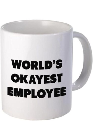 A Mug To Keep Designs Funny - World's Okayest Employee - 11 OZ Coffee s - Funny Inspirational and s