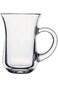 أكواب شاي تركية من Portal Glass AE بمقبض، كوب شاي/قهوة مثالي للكابتشينو والإسبريسو