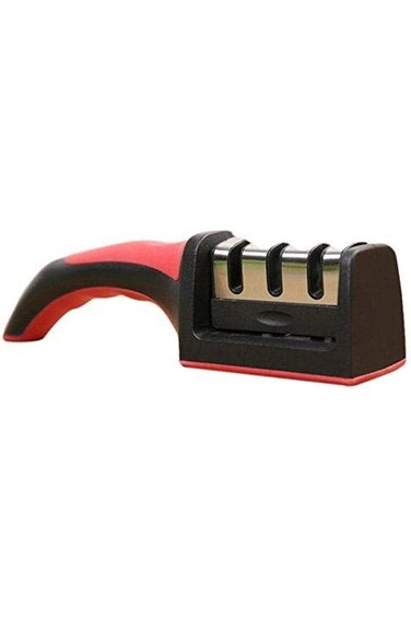 مبراة سكاكين Wivarra، 3 مراحل يدوية مع قاعدة مانعة للانزلاق