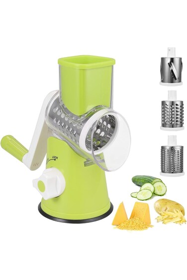 HOMGEN Vegetable Slicer Set, Popular Hand Held 3 in 1 Vegetable Slicer Sets Multifunction Vegetable