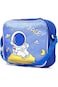Eazy Kids Lunch Box and Water Bottle With Bag - Space Blue