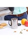Royalford Stainless Steel Travel Mug Coffee With Handle &amp; Lid Friendly Leakproof Eco-Friendly ReUSa