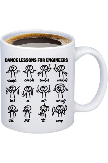 TIIMG Funny Mathematician Gift Dance Lesson For Engineer Coffee Mug Engineering Mug Engineering Stu