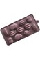 Food Grade Non Stick Chocolate Candy Molds, Fruit Shape Silicone Mold, for Candy, 3 Molds - Brown
