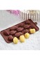 Food Grade Non Stick Chocolate Candy Molds, Fruit Shape Silicone Mold, for Candy, 3 Molds - Brown