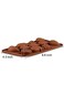 Food Grade Non Stick Chocolate Candy Molds, Fruit Shape Silicone Mold, for Candy, 3 Molds - Brown