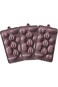 Food Grade Non Stick Chocolate Candy Molds, Fruit Shape Silicone Mold, for Candy, 3 Molds - Brown