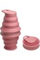 Collapsible Water Bottles 500ml BPA Free Leak Proof Foldable Silicone Bottle with Anti-Collapse Rin
