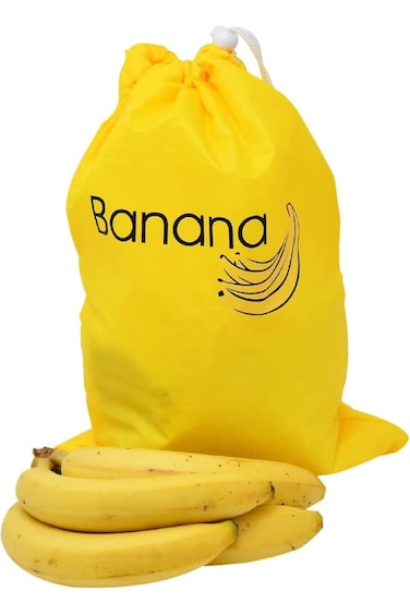 Home-X Banana Bag, Reusable Produce Bag for Fruit and Vegetable Storage, Kitchen Produce Bag to Kee