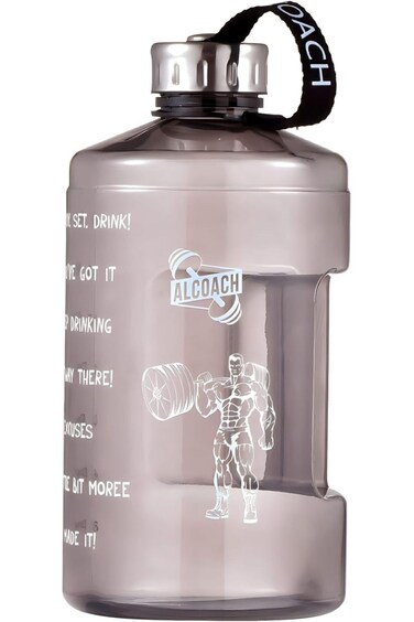 ALCOACH Half Gallon Big Water Bottle, 2.2L/73 OZ Large Leak Proof Sports Jug with Handle,Huge BPA F
