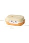 Oasisgalore Plastic Lunch Box for Kids, Square Portable Snack Box for Travel Meal Prep Container
