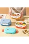 Oasisgalore Plastic Lunch Box for Kids, Square Portable Snack Box for Travel Meal Prep Container